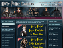 Tablet Screenshot of harrypottercostumesusa.com